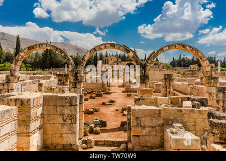 Ruinen der Umayyaden (Aanjar Anjar) in der Beeka valley Libanon Naher Osten Stockfoto