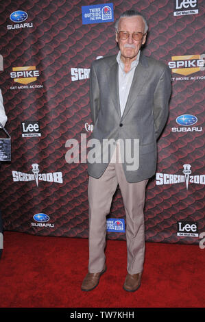 LOS ANGELES, Ca. Oktober 18, 2008: Stan Lee bei der Spike TV Scream Awards 2008 im Griechischen Theater, Hollywood. © 2008 Paul Smith/Featureflash Stockfoto