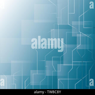 Blau Microchip Technology Hintergrund Stockfoto