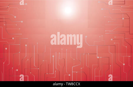 Red Microchip Technology Hintergrund Stockfoto