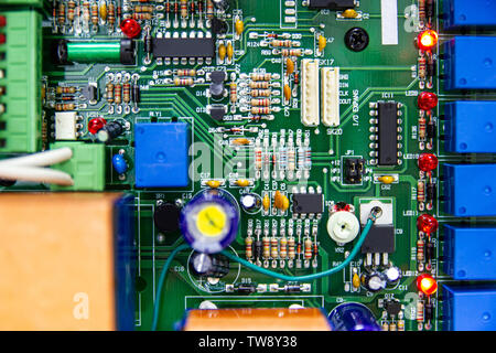 Elektronische motherboards Schaltung, elektronische Schaltungen, Technologie Stockfoto