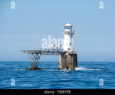 Römische Rock Leuchtturm in False Bay, Südafrika Stockfoto