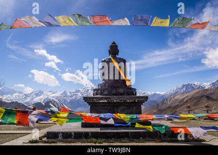 Der große Buddha in Mukinath, Mustang, Nepal Stockfoto