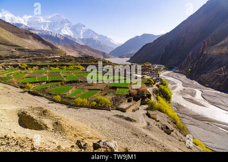 Abstrakte, Kagbeni, Upper Mustang, Nepal Stockfoto