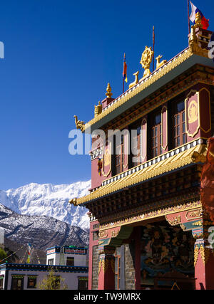 Der Haupttempel, Kagbeni, Upper Mustang, Nepal Stockfoto