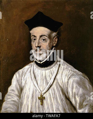 Doménikos Theotokópoulos alias El Greco - Porträt Diego De Covarrubias C 1602 Stockfoto