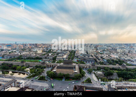 Osttor der Stadt Xi'an Wand Stockfoto