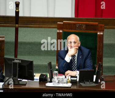 Joachim Brudzinski - polnischer Politiker, ehemaliger Minister für Inneres und Verwaltung, Mitglied des Europäischen Parlaments Stockfoto