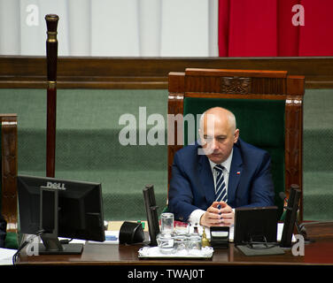 Joachim Brudzinski - polnischer Politiker, ehemaliger Minister für Inneres und Verwaltung, Mitglied des Europäischen Parlaments Stockfoto