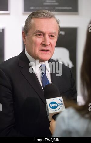 Piotr Glinski - polnischer Politiker, Stellvertretender Premierminister, Minister für Kultur und nationales Erbe Stockfoto