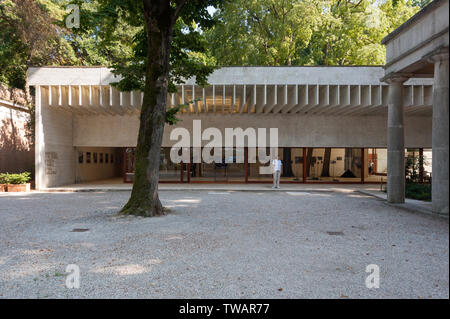 Sverre Fehn, Nordische Länder Pavillon, Biennale Venedig Gärten, 1958-1962, Giardini della Bennale Stockfoto