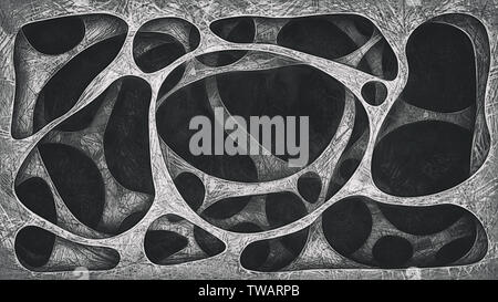 Geometrische Hintergrund. Nachbildung einer Bleistiftzeichnung Stockfoto