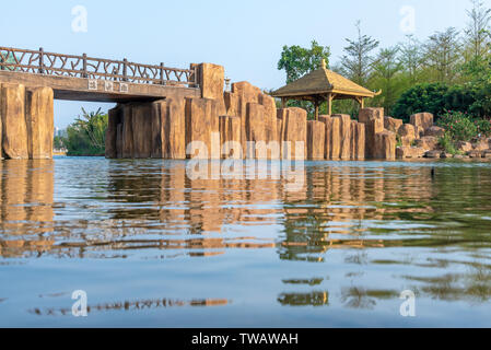 Heben Zhi Brücke in Konfuzius kulturelle Stadt, Suixi, Guangdong Stockfoto