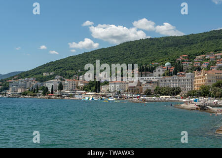 Waterfront Promenade von Opatija, Kroatien Stockfoto