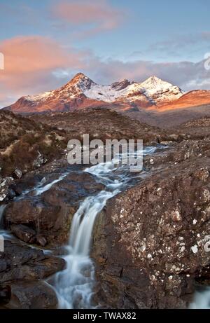 Großbritannien, Schottland, Sligachan Falls. Stockfoto