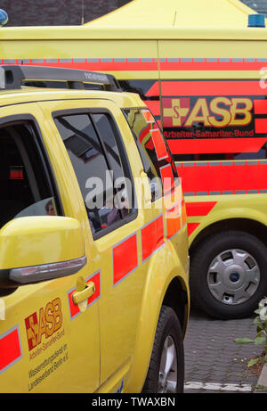 Fahrzeug des ASB, Wasser Rescue Service, Berlin Stockfoto