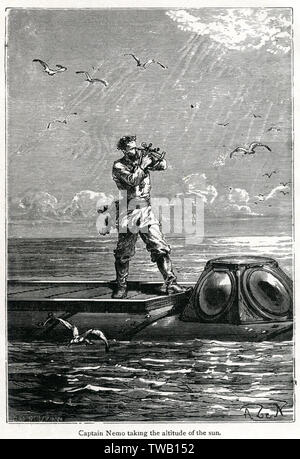 20000 Ligen unter dem Meer, Jules Verne Stockfoto