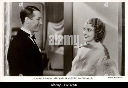 Maurice Chevalier und Jeanette Macdonald - eine Stunde mit Ihnen Stockfoto