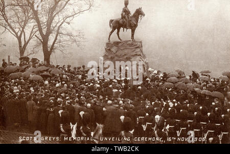 Enthüllung des Royal Scots Grey Memorial, Princes Street Stockfoto