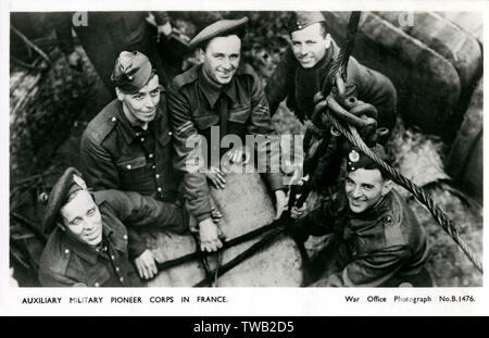 WW2 - Hilfskorps der Militärpioniere in Frankreich Stockfoto