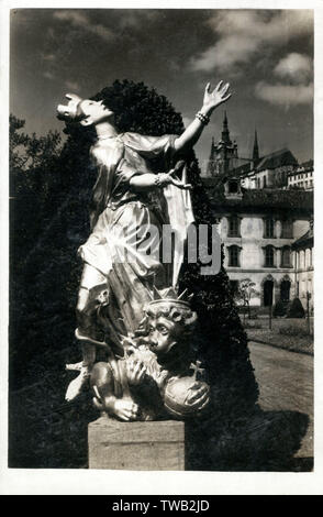 Statue in Prag - Tschechische Republik Stockfoto