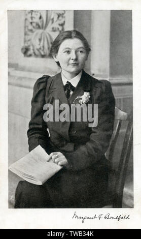 Margaret Grace Bondfield CH PC (1873-1953) war eine britische Labour-Politiker, Gewerkschafter und Frauenrechtlerin. Sie wurde die erste weibliche Minister, und die erste Frau Geheimrat in Großbritannien, werden, wenn Sie wurde Minister für Arbeit in die Labour-regierung von 192931. Datum: ca. 1920 s Stockfoto
