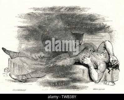 Illustration, Macbeth, von William Shakespeare Stockfoto