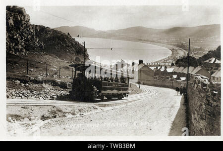 Die Great Orme Tramway - Nordwales Stockfoto