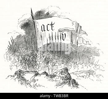 Illustration, Macbeth, von William Shakespeare Stockfoto