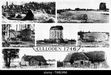 Orte, die mit der Schlacht von Culloden in Schottland verbunden sind Stockfoto