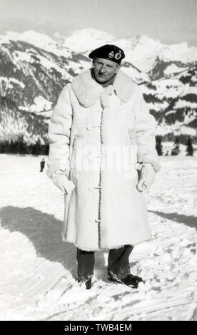 Feldmarschall Bernard Law Montgomery in Gstaad Stockfoto