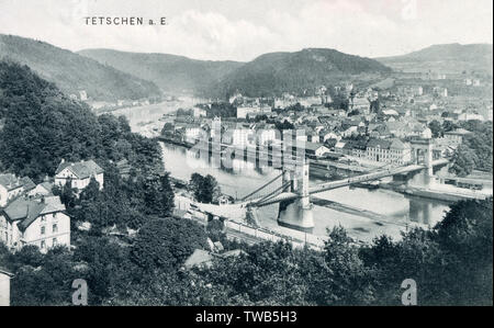 Tschechische Republik - Decin - Kurort an der Elbe Stockfoto