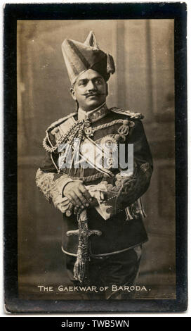 Sayajirao Gaekwad III., Maharaja von Baroda, indischer Herrscher Stockfoto