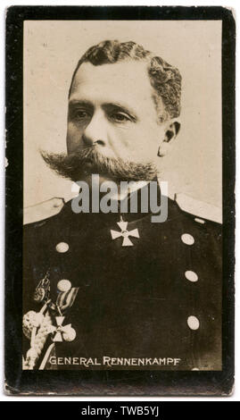 Paul von Rennenkampf, russischer General Stockfoto