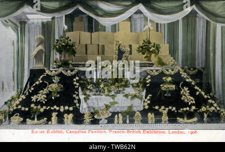 Butter Exhibition, Canadian Pavilion, Franco-British Exhibition Stockfoto