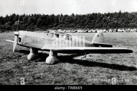 Percival P3 Gull Six, G-ADPR, Jean, benutzt von Jean Batten Stockfoto