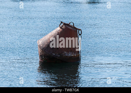Alte nautische Boje. Selektive konzentrieren. Stockfoto