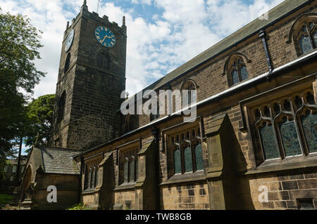 St Michael und alle Engel Kirche in Haworth, West Yorkshire Stockfoto