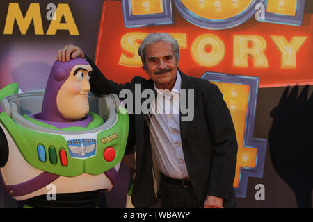 Rom, Italien. Juni, 2019 18. Italienische Künstler, Beeinflusser und VIP's die Teilnahme an der Premiere von Disney Film Toy Story 4 bei De Paolis Studios in Roma. Quelle: Paolo Pizzi/Pacific Press/Alamy leben Nachrichten Stockfoto