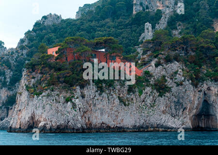 Casa Malaparte, Insel von Capri Stockfoto