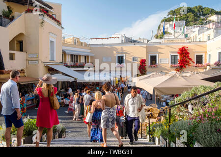 La Piazzetta (Piazza Umberto 1), Capri, Italien Stockfoto