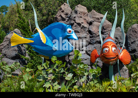Orlando, Florida. 24. Mai 2019. Die Meere mit Nemo & Friends in Epcot im Walt Disney World Resort Stockfoto