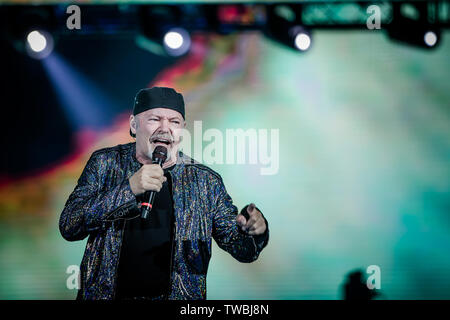 Mailand, Italien. 07 Juni, 2019. Vasco Rossi führt live in Mailand, Stadio San Siro für seine Tour VascoNonStopLive 2019. Credit: Danilo D'Auria/Pacific Press/Alamy leben Nachrichten Stockfoto