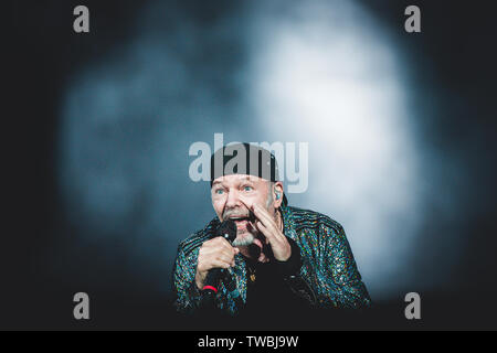 Mailand, Italien. 07 Juni, 2019. Vasco Rossi führt live in Mailand, Stadio San Siro für seine Tour VascoNonStopLive 2019. Credit: Danilo D'Auria/Pacific Press/Alamy leben Nachrichten Stockfoto