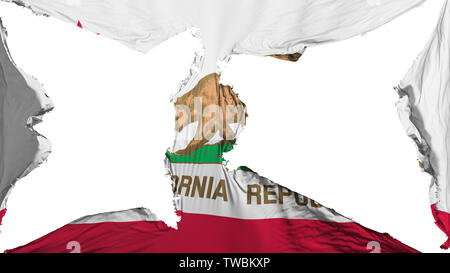 Zerstört die California State Flag Stockfoto