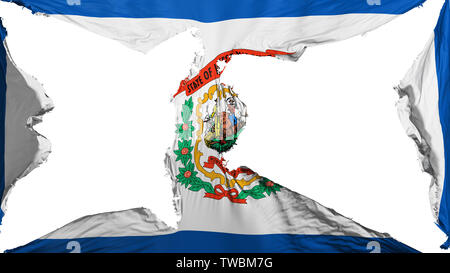 Zerstört West Virginia State Flag Stockfoto