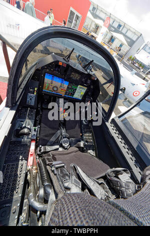 Paris-Le Bourget, Frankreich. 17 Juni, 2019. Präsentation der Hurjet Cockpit auf der 53 International Paris Air Show, Frankreich. Stockfoto