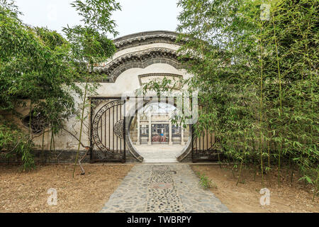 Housegarden Garden Gate des Konfuzius Liuyi Stadt Stockfoto