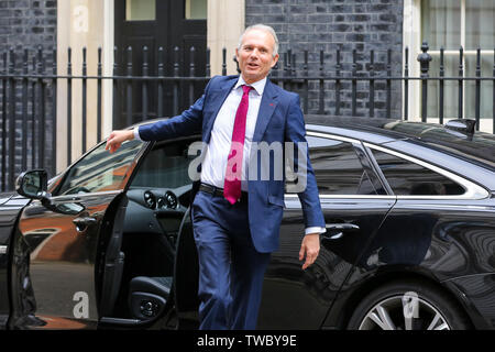 Minister für das Cabinet Office David Lidington kommt an der Downing Street die wöchentliche Kabinettssitzung zu besuchen. Stockfoto
