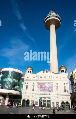 Playhouse, Theater, St. Johns Beacon, Radio City, Turm, St John's Tower, Liverpool, Merseyside, Norden, Norden, Stadt, England, Englisch, GB, Großbritannien, England, Großbritannien, Stockfoto